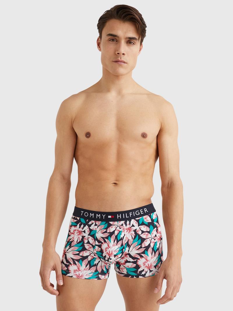 Férfi Tommy Hilfiger Stretch cotton printed trunk Trunks Színes | HU 1312SGL